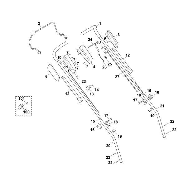 Picture of A - Handle MB 448.0 T