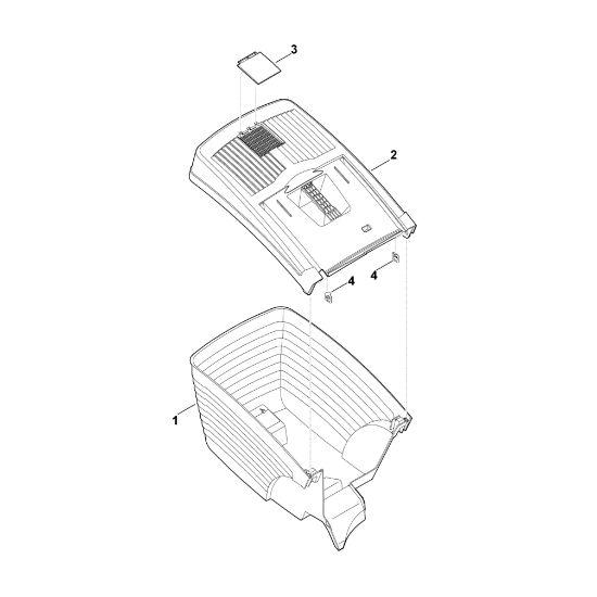 Picture of E - Grass catcher bag MB 448.0 TX