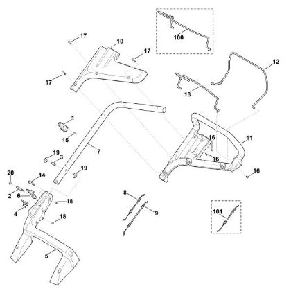 Picture of A - Handle MB 448.1 TC