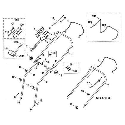 Picture of A - Handle MB 450 X