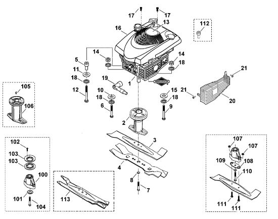 Picture of F - Engine, blade MB 455
