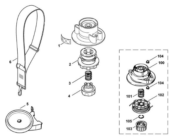 Picture of C - Trimmer head TE 600
