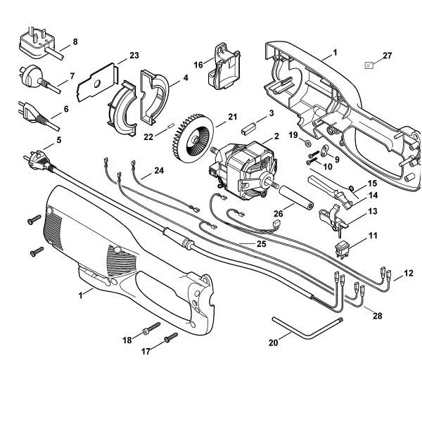 Picture of A - Electric motor TE 700