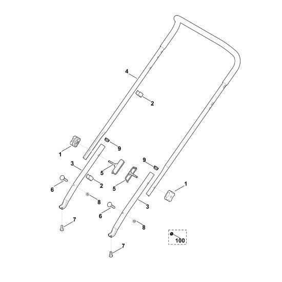 Picture of B - Handle LB 540