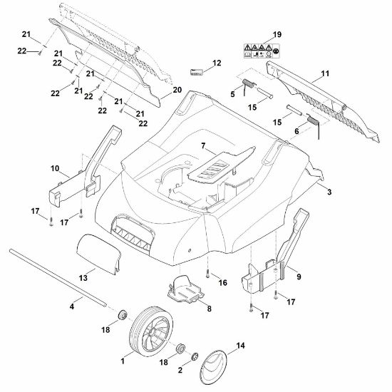 Picture of C - Housing, Front axle LB 540