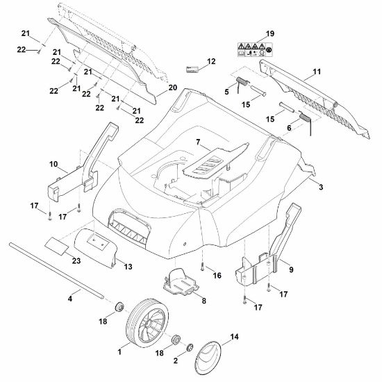 Picture of C - Housing, Front axle LB 540.1