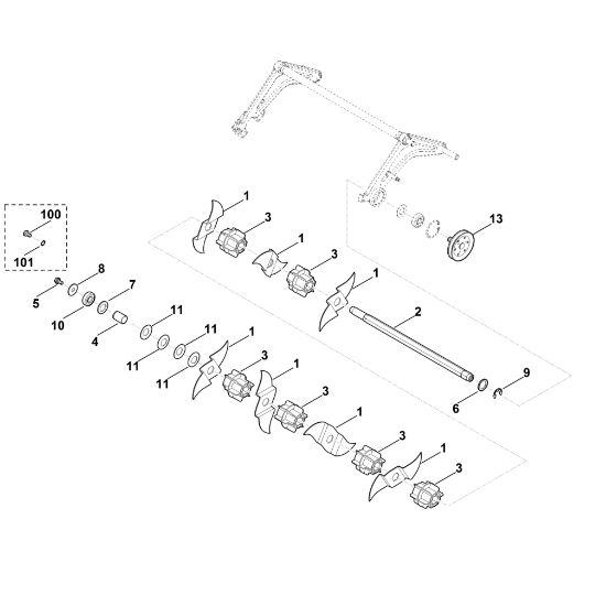 Picture of F - Scarifying unit LB 540.1