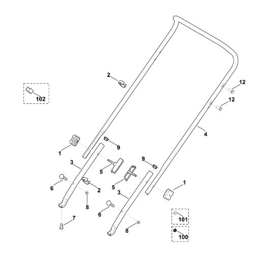 Picture of B - Handle LE 540