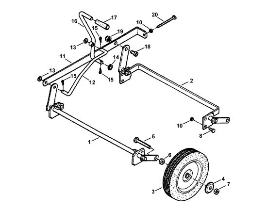 Picture of C - Height adjustment, wheels RL 455 B