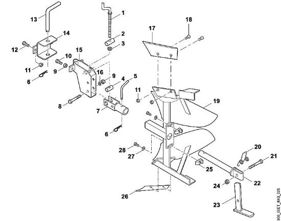 A - Double revolving plough Accessories ADP 600 brand Viking