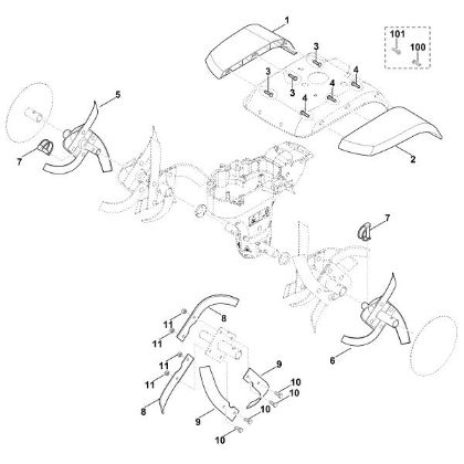 Picture of A - Blade set extension AHV 600