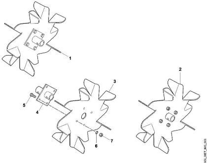 A - Cast-iron wheels Accessories ARO 500 brand Viking