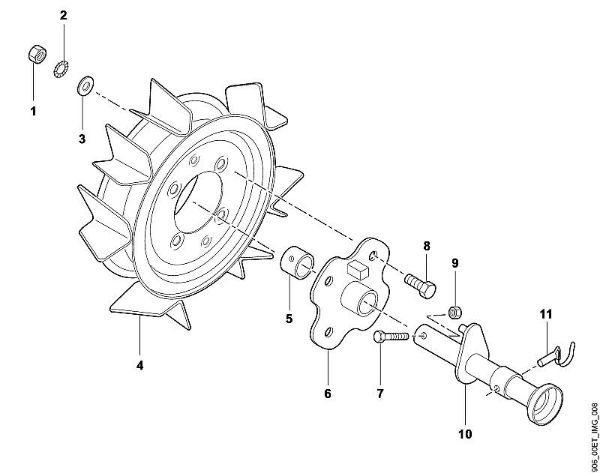 A - Cast-iron wheels Accessories ARO 600 brand Viking