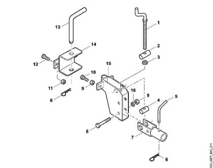 A - Adjusting head Accessories AVK 600 brand Viking