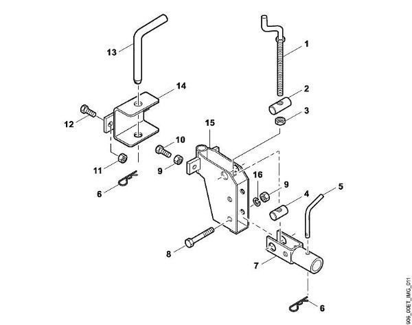 A - Adjusting head Accessories AVK 600 brand Viking