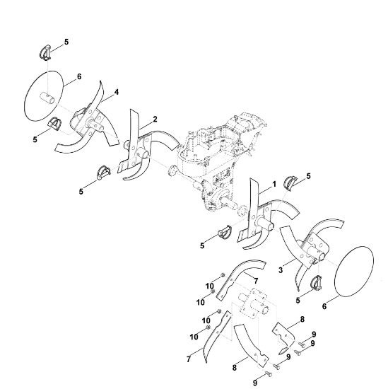 Picture of F - Hoe assy. HB 445.1 R