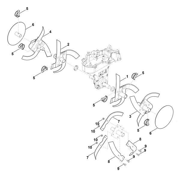 Picture of F - Hoe assy. HB 445.2 R