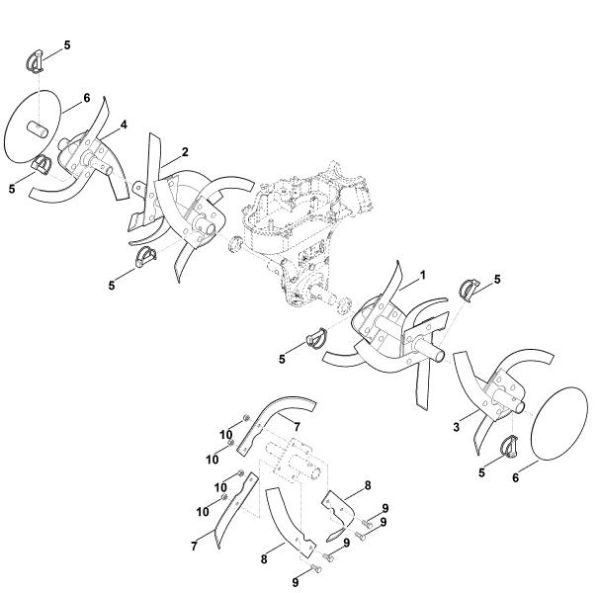 Picture of F - Hoe assy. HB 585.1