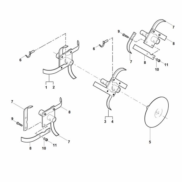 Picture of D - Hoe assy. VH 400