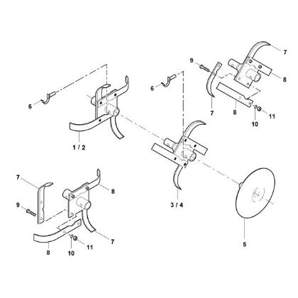 Picture of D - Hoe assy. VH 440