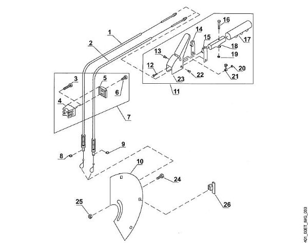 C - Clutch handle VH VH 550 brand Viking