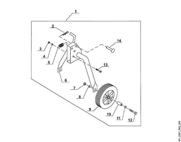 F - Support wheel VH VH 550 brand Viking