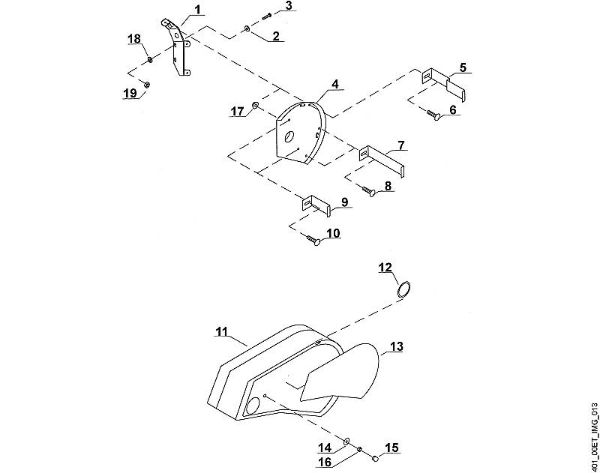 F - Protection sheet, v-belt bracket VH VH 650 brand Viking