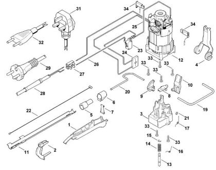 Picture of C - Electric motor, switching system HE 810