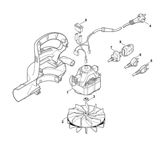 Picture of A - Electric motor BE 600
