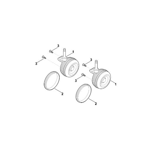 Picture of A - Heavy-duty front wheels AVS 100 AVS 100
