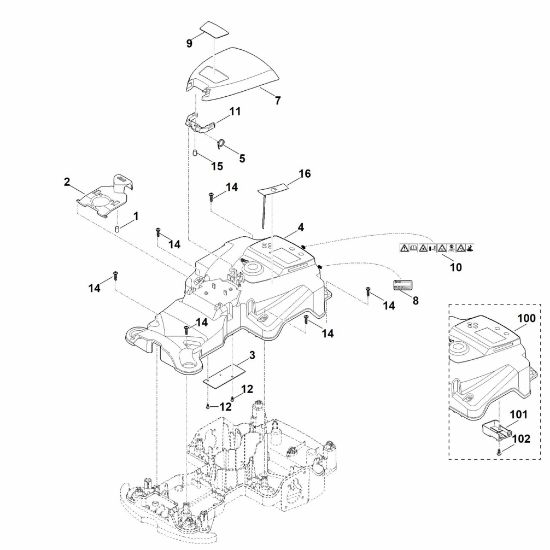 Picture of B - Housing upper part MI 422.0