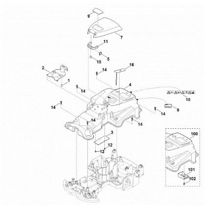 Picture of B - Housing upper part MI 422.1