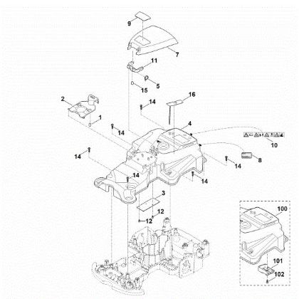 Picture of B - Housing upper part MI 422.1 P