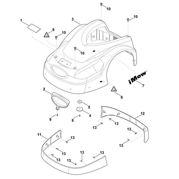 Picture of A - Machine cover MI 422.1 PC
