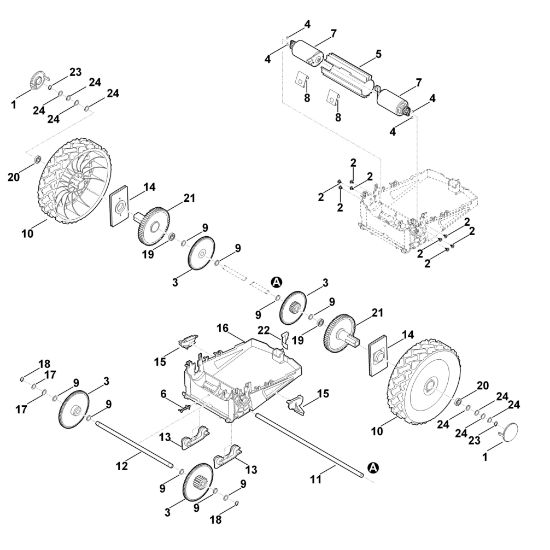 Picture of D - Rear-wheel drive unit MI 555.0 C