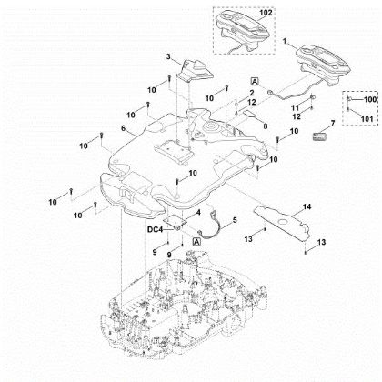 Picture of B - Housing upper part MI 632.0 C