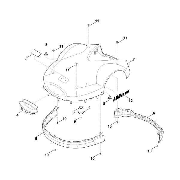 Picture of A - Machine cover MI 632.1