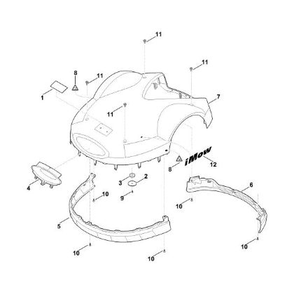 Picture of A - Machine cover MI 632.1 P