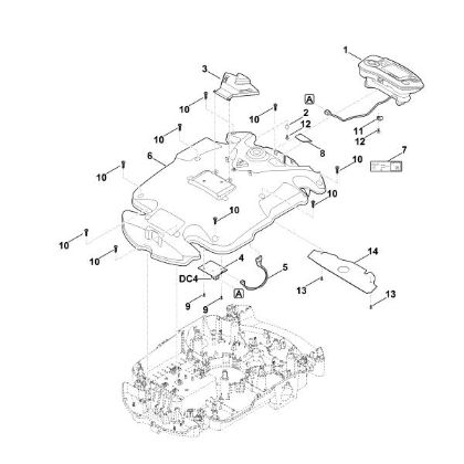 Picture of B - Housing upper part MI 632.1 PC