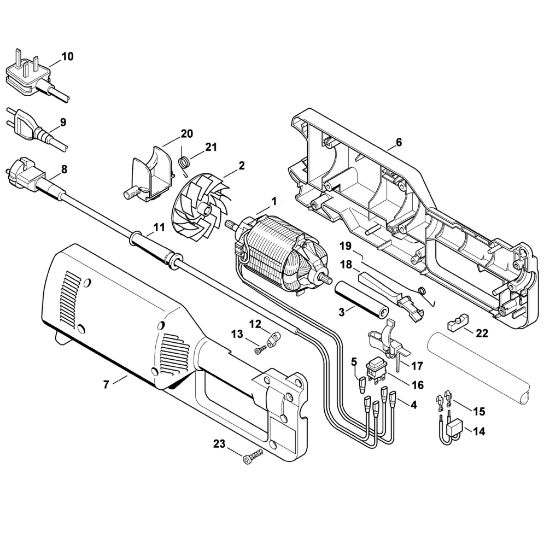 Picture of A - Electric motor HEL 600