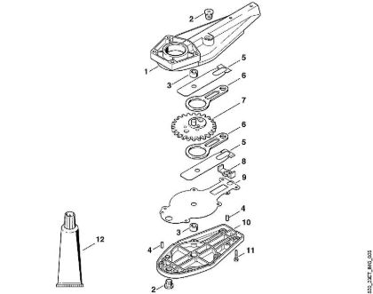E - Gear housing HEL HEL 600 K brand Viking