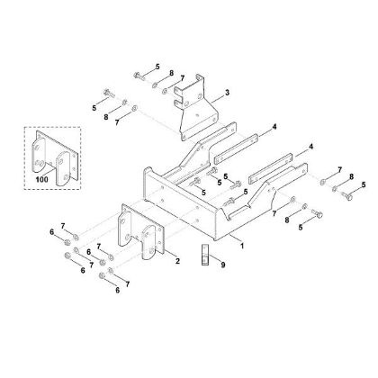 Picture of A - Mounting frame AKD 500