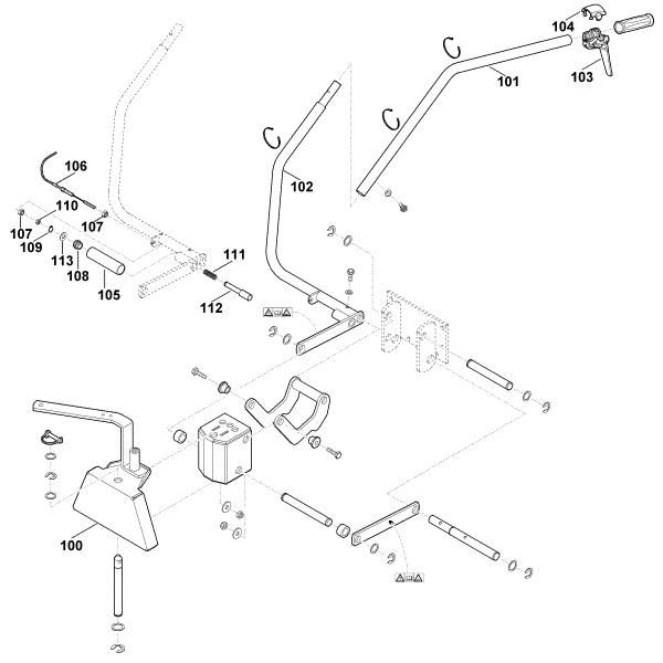 Picture of C1 - Front coupling triangle, mechanical - 2 AKD 500
