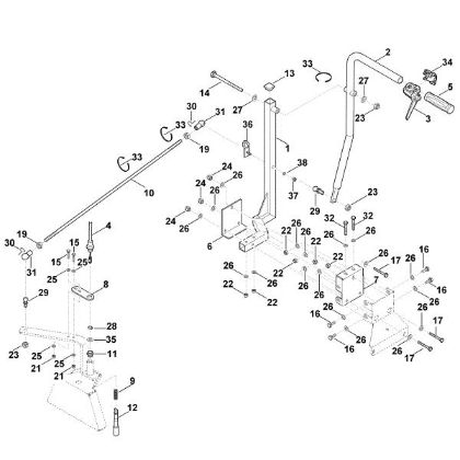 Picture of B - Front coupling triangle, mechanical - 1 AKD 500.1