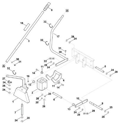 Picture of C - Front coupling triangle, mechanical - 2 AKD 500.1