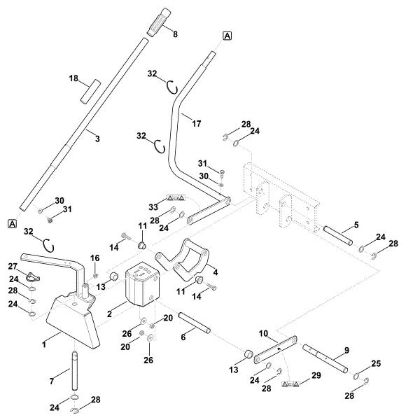 Picture of C - Front coupling triangle, mechanical - 2 AKD 500.2