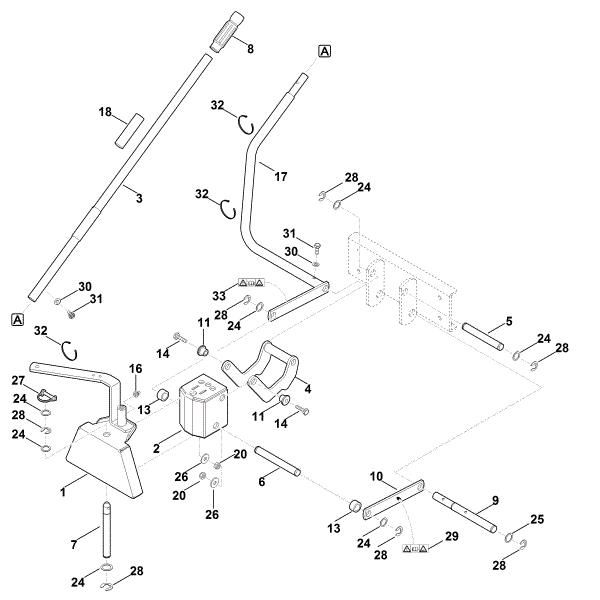 Picture of C - Front coupling triangle, mechanical - 2 AKD 500.2