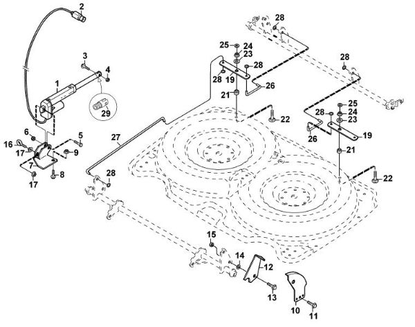 Picture of C - Height adjustment (electrical) AME 842 HD