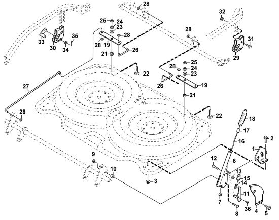 Picture of B - Height adjustment (manual) AMM 442