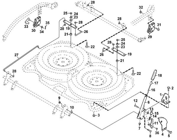 Picture of B - Height adjustment (manual) AMM 442